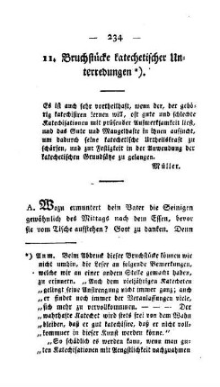 Bruchstücke katechetischer Unterredungen