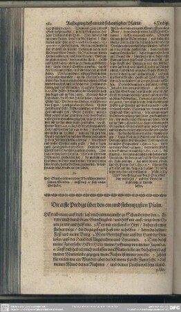 Die Predigten über den ein und siebentzigsten Psalm