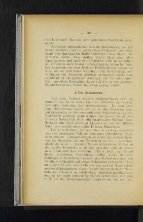 5. Die Hottentotten.