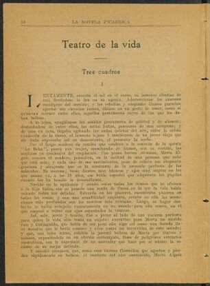 Teatro de la vida : Tres cuadros