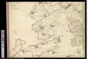 Topographische Karte der herzoglichen Anhalt-Dessauischen Ämter Dessau, Wörlitz, Rehsen, Kleutsch, Pötnitz, Retzau, Fraßdorf,. Libbesdorf, Reupzig, Scheuder und Radegast, Blatt 4