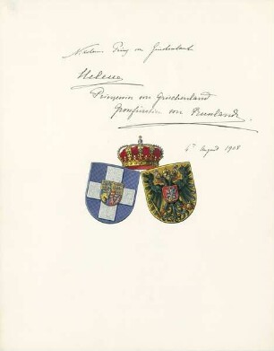 Nikolaus, Prinz von Griechenland und Helene Prinzessin von Griechenland, Großfürstin von Rußland