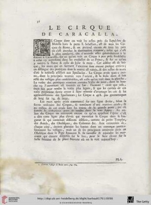 Le Cirque de Caracalla