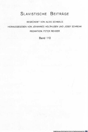 On the structure and history of Russian : selected essays