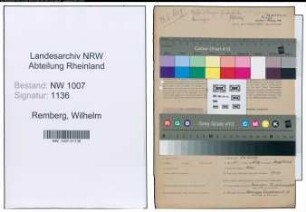 Entnazifizierung Wilhelm Remberg , geb. 13.11.1902 (Ingenieur)