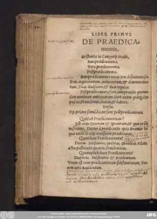 De Praedicamentis.
