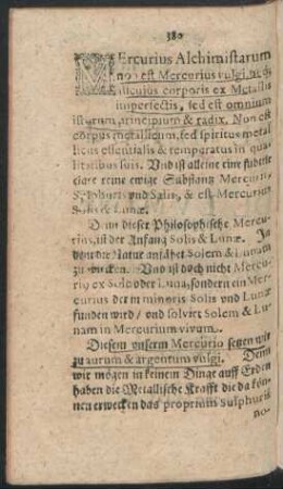 Mercurius Alchimistarum non est Mercurius vulgi ...