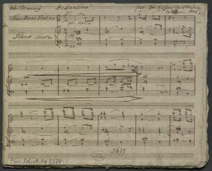 Potpourris, fl (vl), pf, op. 243, HenK 243, C-Dur - BSB Mus.Schott.Ha 3378-2 : [heading, p. 1 left] 26. Potpourrÿ