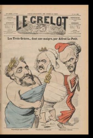 Les Trois Grâces… dont une maigre, par Alfred Le Petit