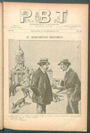 El monumento histórico - [Caricatura]