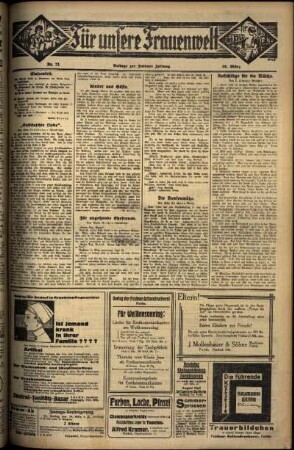 Zweite Ausgabe vom Freitag, den 28. März 1930.