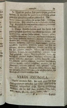 Verba Anomala. - Verba Impersonalia.