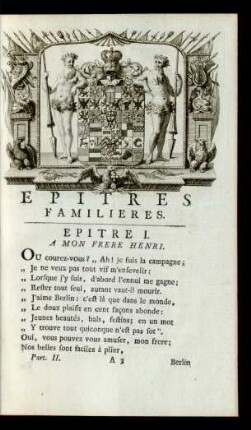 Epitres Familieres.