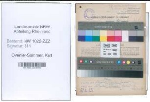 Entnazifizierung Kurt Ovenier-Sommer , geb. 11.05.1908 (Haendler)