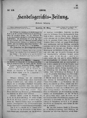 No. 13. 28. März 1874