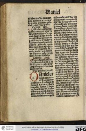 Danielem prophetam iuxta etc. Proprietatibus id est figuris, a nostro id est hebraico...