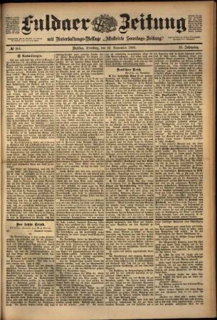 Ausgabe vom Dienstag, den 22. November 1898.