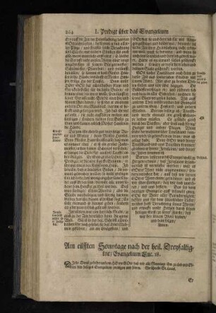 Am elfften Sonntage nach der heil. Dreyfaltigkeit/ Evangelium Luc. 18.