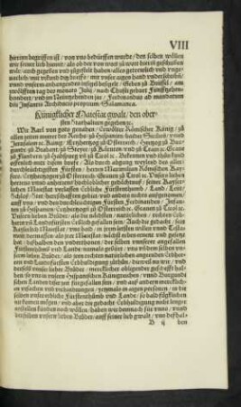 Künigklicher Majestat gwalt/ den obersten Stathaltern gegeben etc.