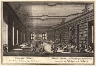 Georg Daniel Heumann: Wahre Abbildung der Stadt Göttingen (1747) - N. VII. Universitaets Bibliothec