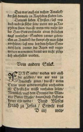 Vom andern Stück.