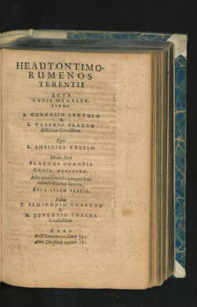 Heautontimo-Rumenos Terentii.