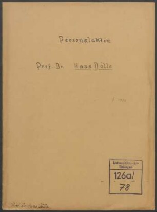 Dölle, Hans * 1893