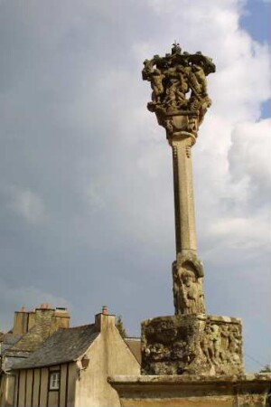 Frankreich. Bretagne. Morbihan. Rochefort en Terre. Calvaire
