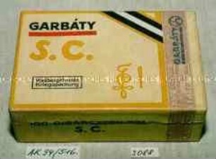 Pappschachtel für 100 Stück Zigaretten "GARBATY S.C."