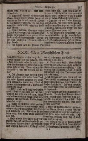 XXXI. Vom Menschlichen Elend. - XXXIII. Vom Jüngsten Gericht.