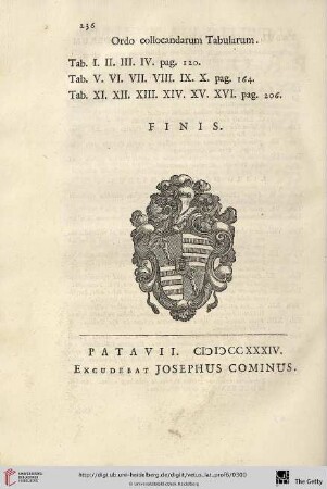 Ordo collocandarum Tabularum