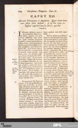 Caput XVI. Alterum Principium S. Augustini: Quod etiam damnati salvi facti fuissent, si in hac vita voluissent cooperari...