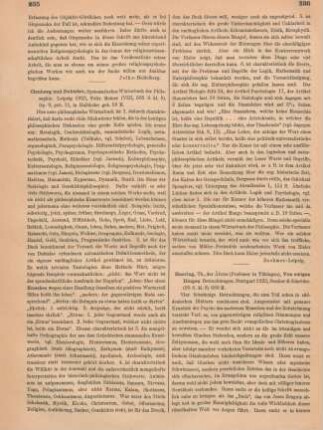 235-236 [Rezension] Clauberg, Karl Wilhelm, Systematisches Wörterbuch der Philosophie