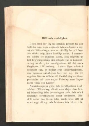 Bild och verklighet.