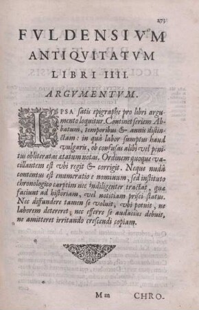 Libri IIII. Argumentum.