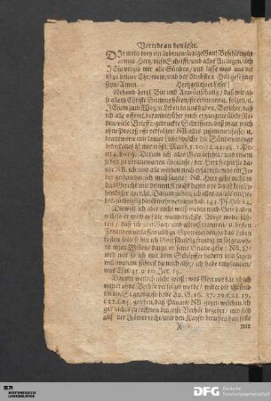Vorrede an den Leser.