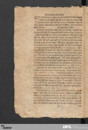Vorrede an den Leser.