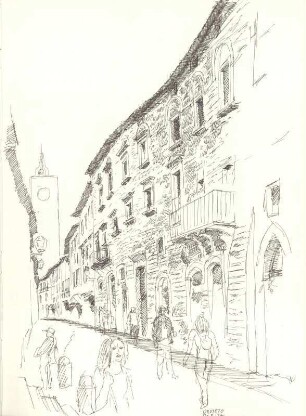 Straße in Orvieto