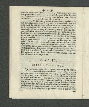 Cap. III. Efficiens Physica