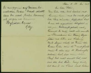 Mutter 16. Dez. 1900 - Mai 1902