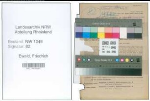 Entnazifizierung Friedrich Ewald , geb. 15.06.1890 (Lehrer)
