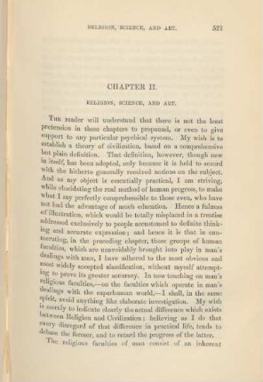 Chapter II. Religion, science, and art