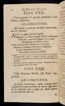 50-59, Ode XXIII - XXIX