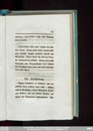 Die Entscheidung.