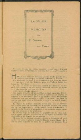 1922005000: La mujer vencida
