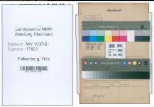 Entnazifizierung Fritz Falkenberg , geb. 02.05.1899 (Ingenieur)