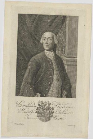Bildnis des Berhardus Friedericus Rudolfus Lauhn