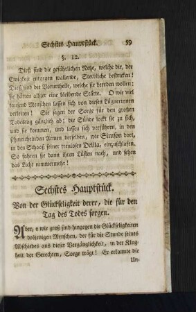 Sechstes Hauptstück.