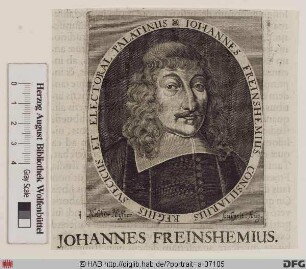 Bildnis Johann (Caspar) Freinsheim (lat. Freinshemius)