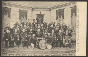 Ansichtskarte Gruppenbild "Musik-Verein Hoffnung", Skalitzer Straße 52